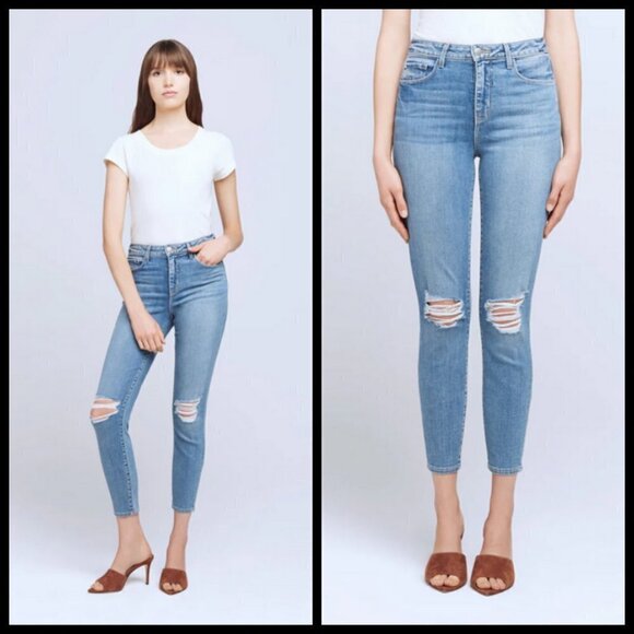 💕L'AGENCE💕 Margot High Rise Skinny Jeans ~ Syracuse Blue 28 NWT - Picture 4 of 12